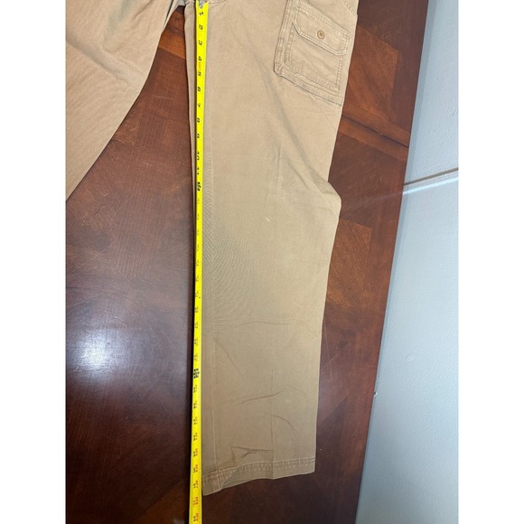 Cabela's Men's Cargo Pants Khaki 100% Cotton Outdoor Hiking Workwear W32 L32 - Picture 4 of 8